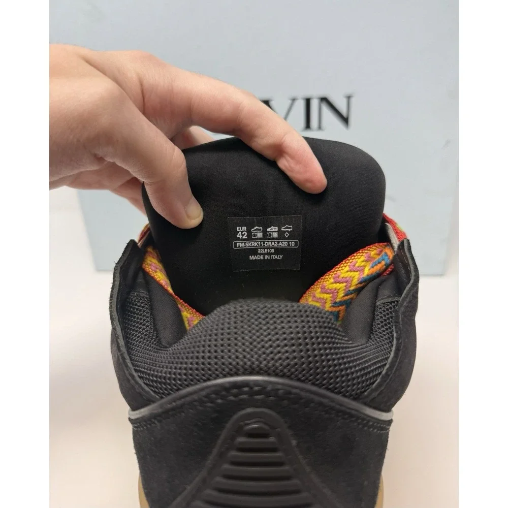 Lanvin Curb Sneaker Black/Gum Size 9 US 42 EU